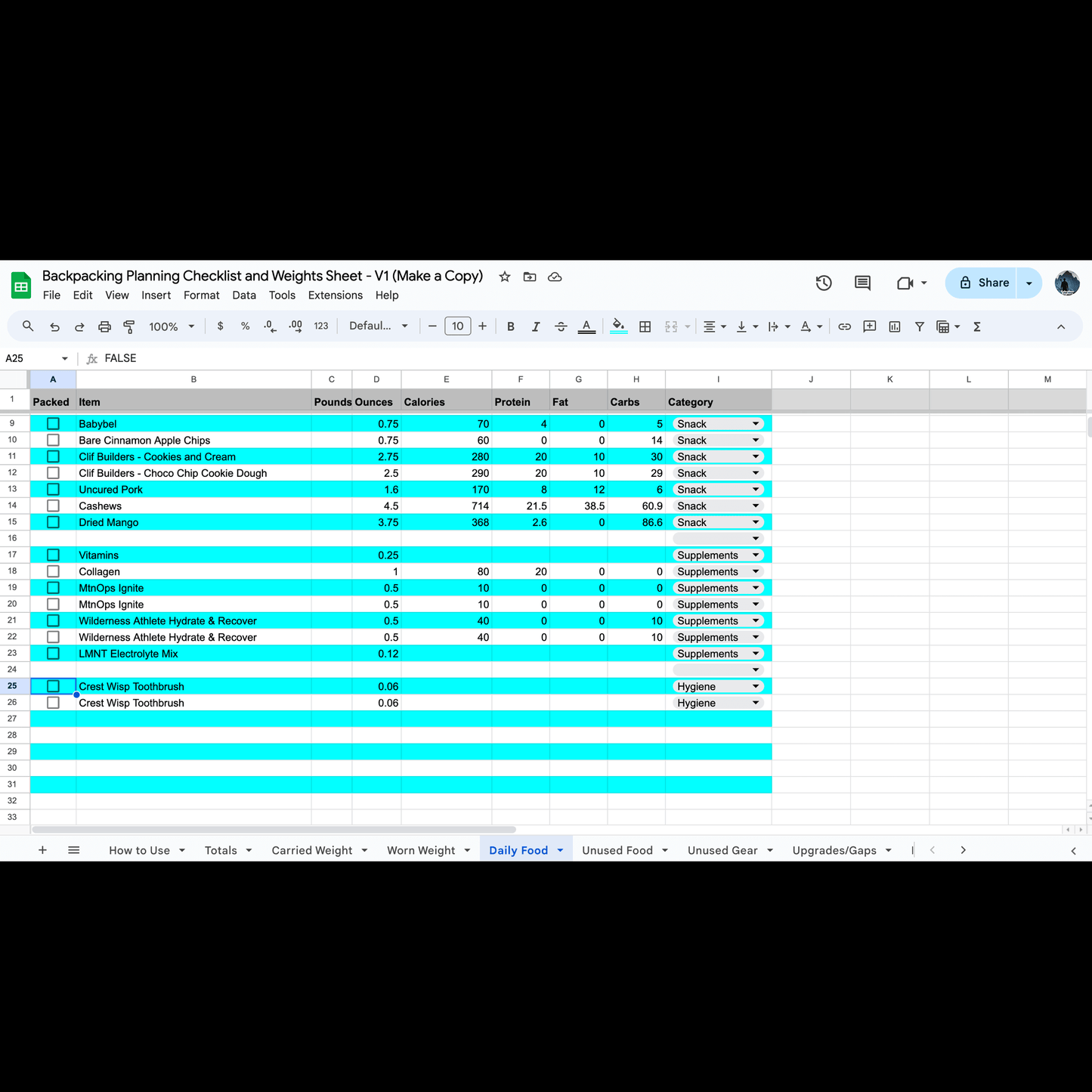 Gear Checklist + Pack Weight Calculator for Backpack Hunting