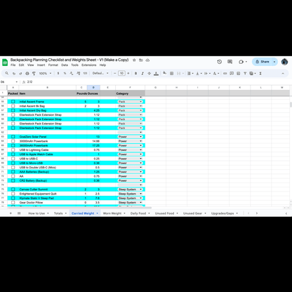 Gear Checklist + Pack Weight Calculator for Backpack Hunting